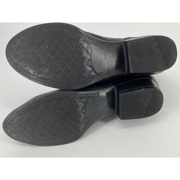 Kenneth Cole women 6.5 M hot step cowboy western black leather ankle boots.. - Picture 3 of 5